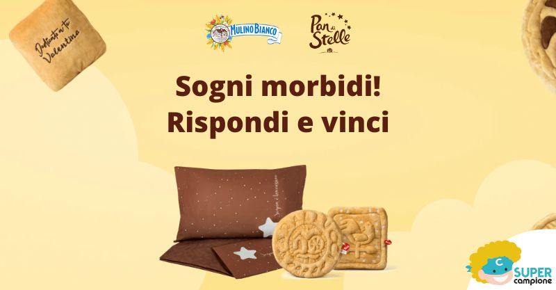 Mulino Bianco: vinci gratis cuscini e set letto Pan di Stelle